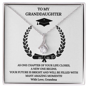 Class of 2023 Graduation Jewelry Gift For Granddaughter- Alluring Beauty Necklace