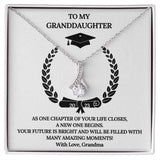 Class of 2023 Graduation Jewelry Gift For Granddaughter- Alluring Beauty Necklace