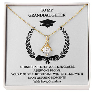 Class of 2023 Graduation Jewelry Gift For Granddaughter- Alluring Beauty Necklace