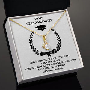Class of 2023 Graduation Jewelry Gift For Granddaughter- Alluring Beauty Necklace