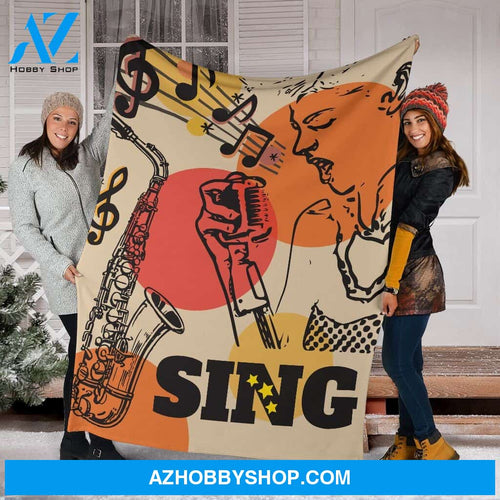 Classic Music Fleece Blanket