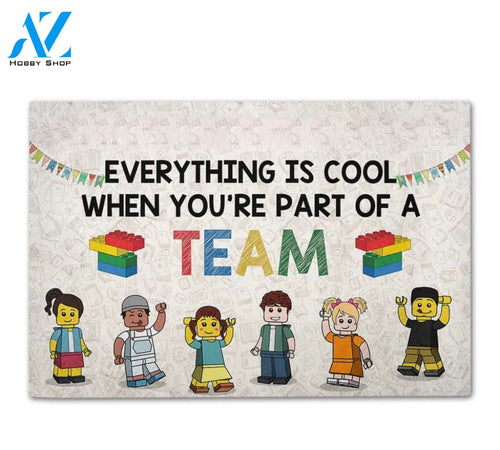 Classroom Everything Is Cool Doormat Indoor And Outdoor Mat Entrance Rug Sweet Home Decor Housewarming Gift Gift For Classroom Friend Family Stem Feminist