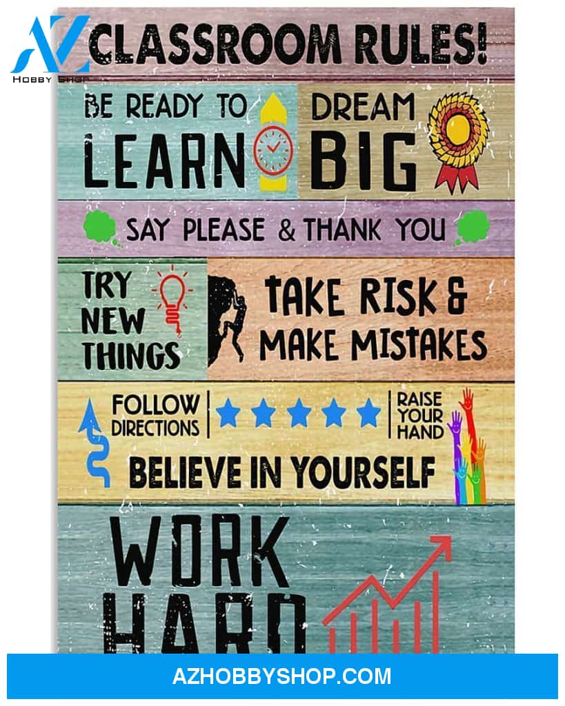 CLASSROOM RULES TEACHER CANVAS