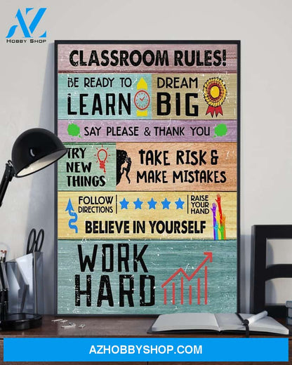 CLASSROOM RULES TEACHER CANVAS