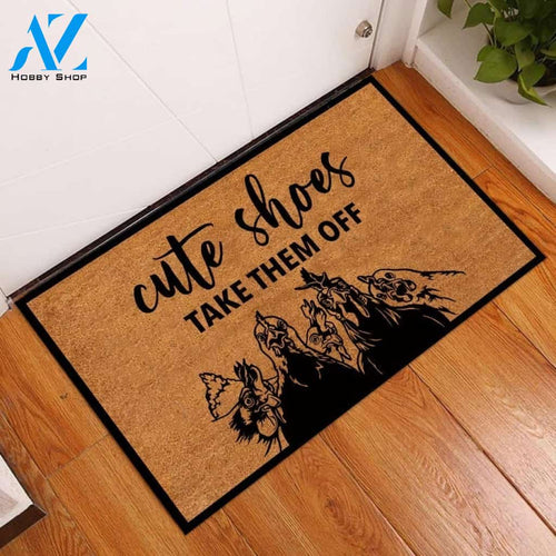 Cluckers Welcome Mat - Cute Shoes Take Them Off Doormat Welcome Mat House Warming Gift Home Decor Funny Doormat Gift Idea