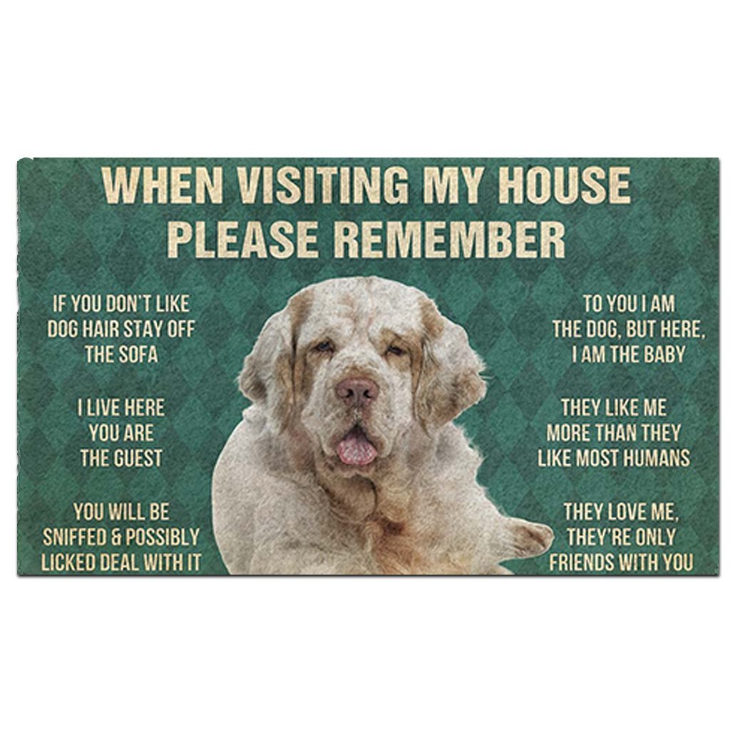 Clumber Spaniel's Rules Doormat