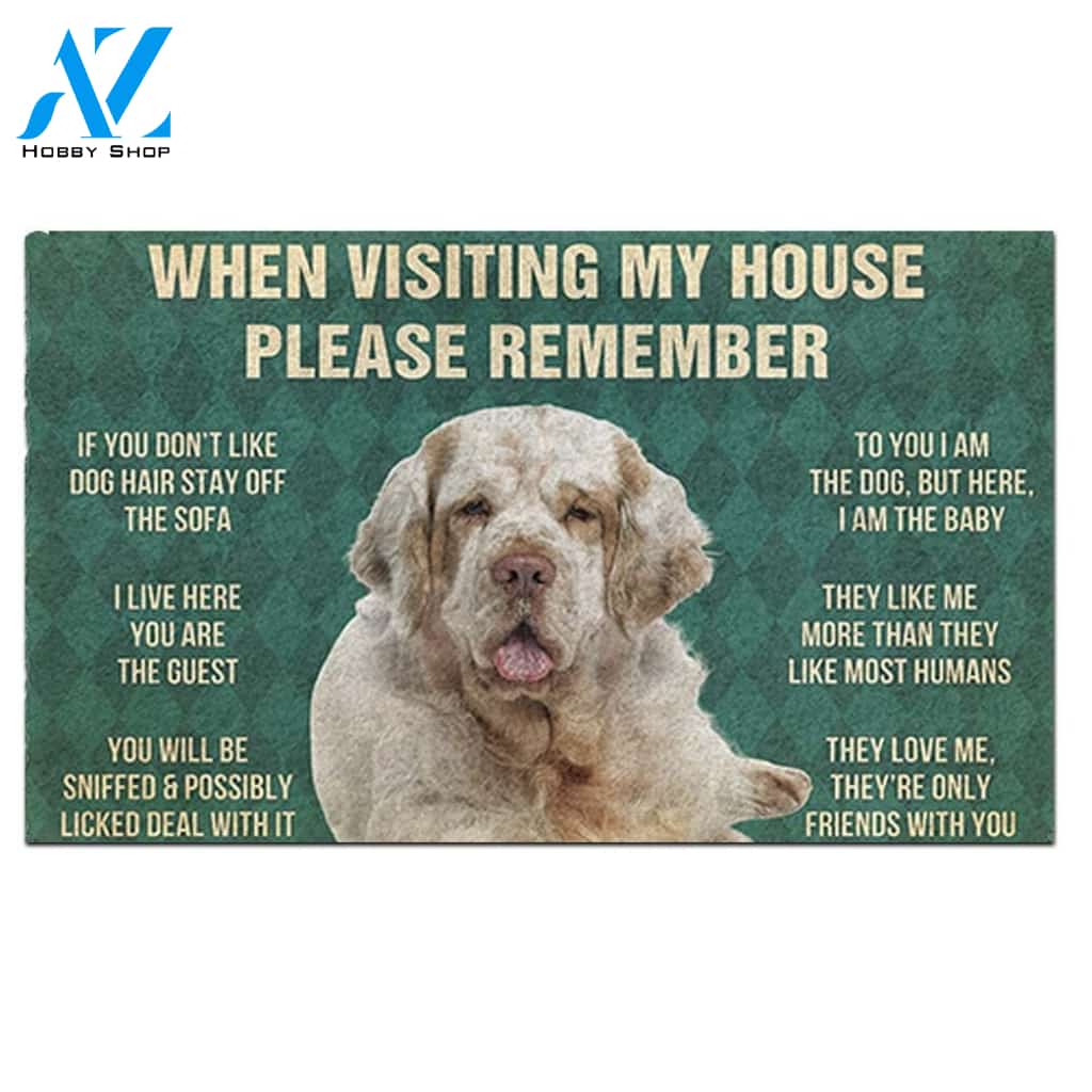Clumber Spaniel's Rules Doormat