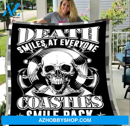Coast Guard Veteran Fleece Blanket
