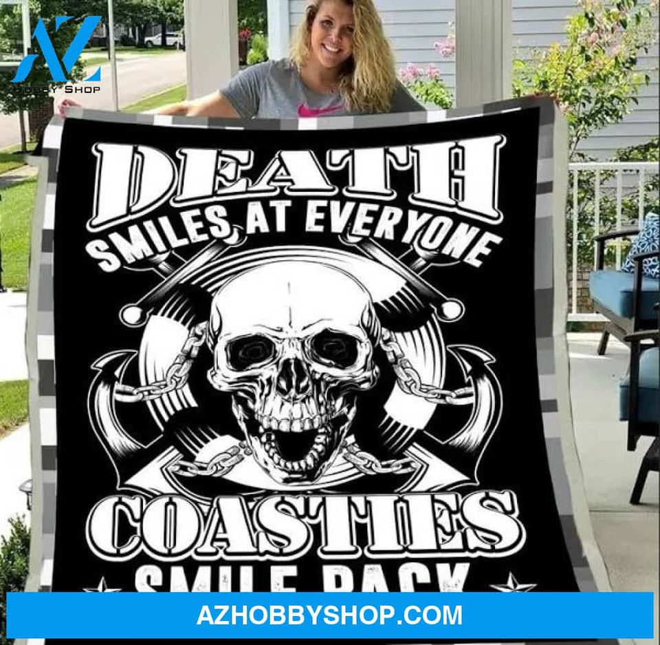 Coast Guard Veteran Fleece Blanket