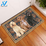 Cockapoo Flower Paw - Dog Doormat Welcome Mat House Warming Gift Home Decor Gift for Dog Lovers Funny Doormat Gift Idea