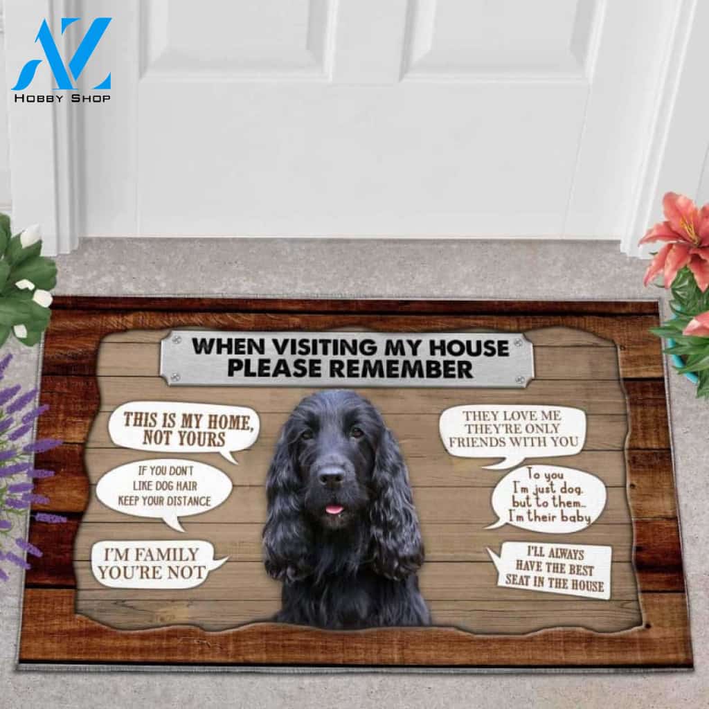 Cocker Spaniel 2 Visiting My House Doormat
