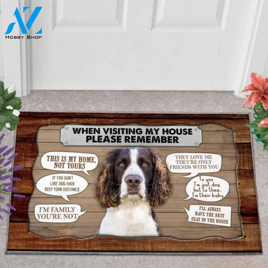 Cocker Spaniel 3 Visiting My House Doormat