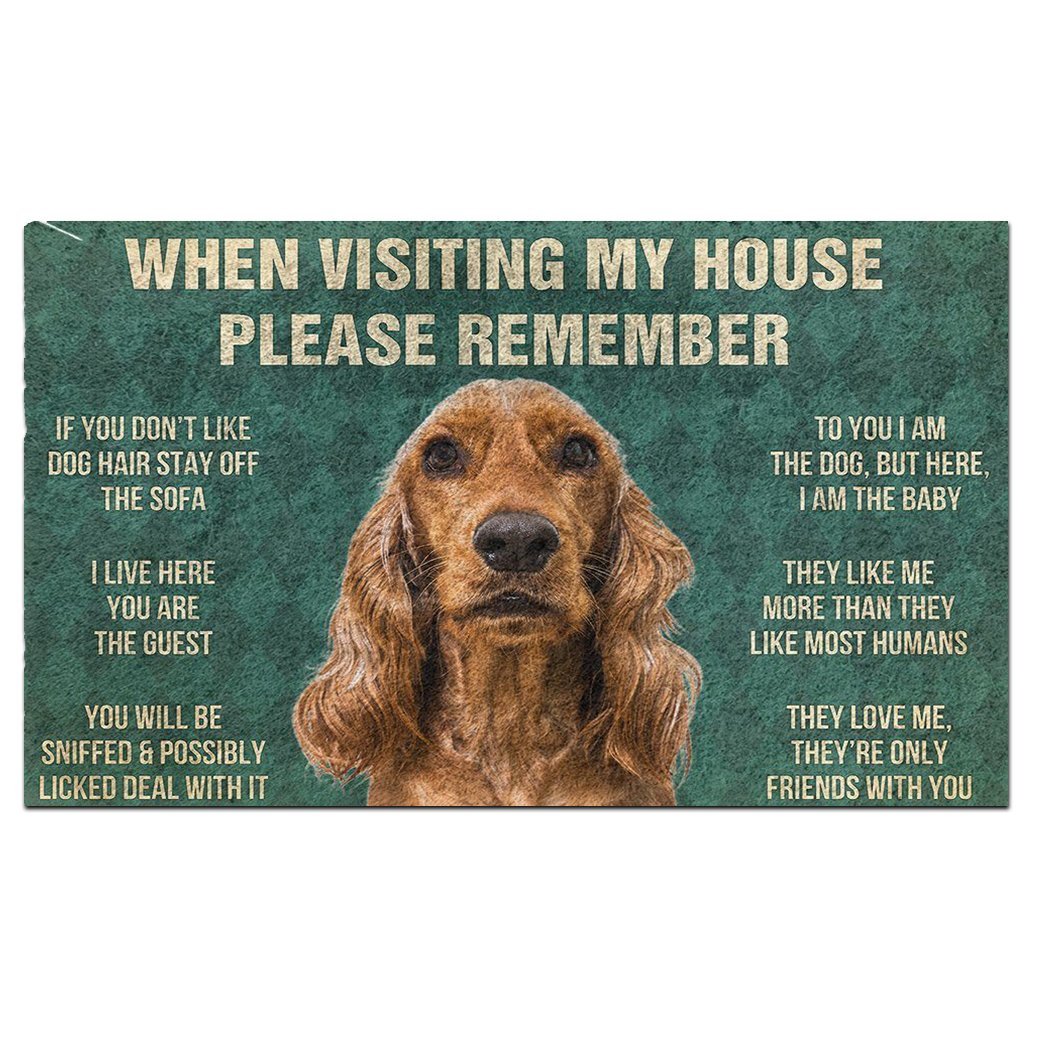 Cocker Spaniel's Rules Doormat