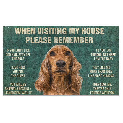 Cocker Spaniel's Rules Doormat