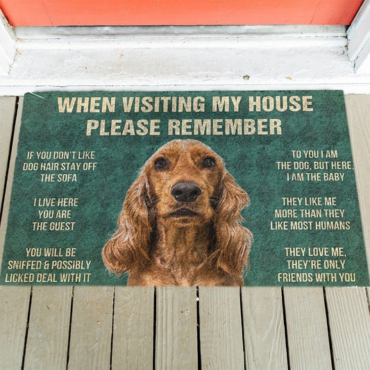 Cocker Spaniel's Rules Doormat