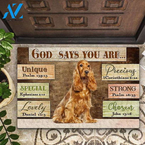 Cocker Spaniel God Says You Are Doormat