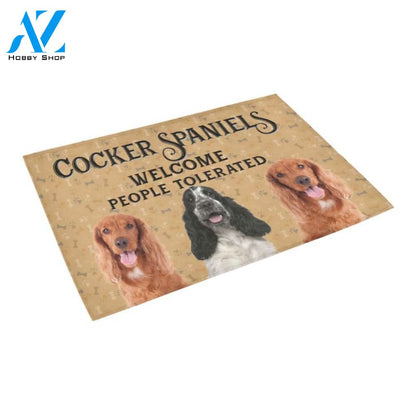 Cocker Spaniel Welcome Doormat - Welcome Mat - Home Decor