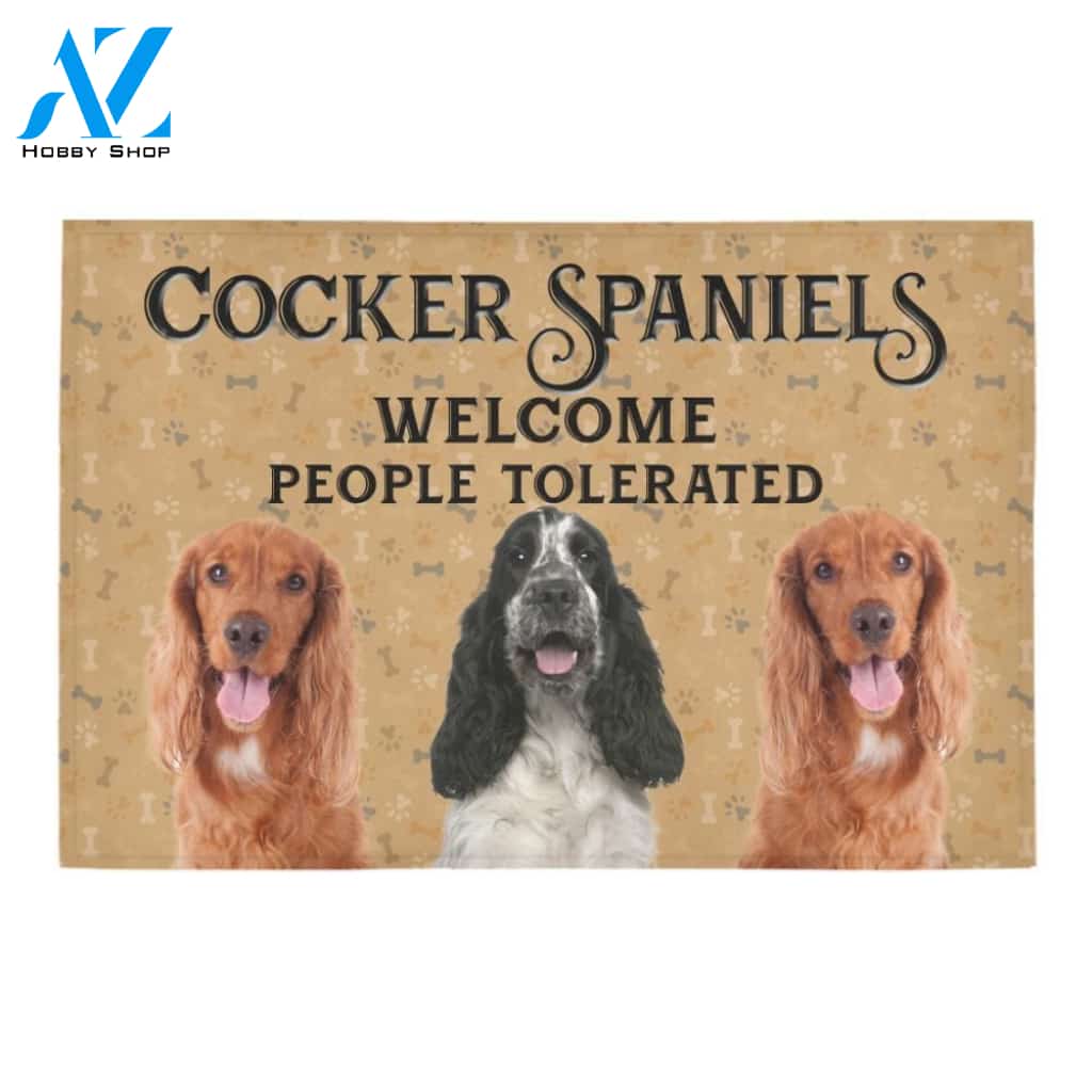 Cocker Spaniel Welcome Doormat - Welcome Mat - Home Decor