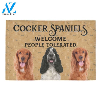 Cocker Spaniel Welcome Doormat - Welcome Mat - Home Decor