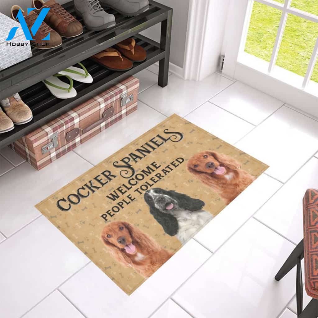Cocker Spaniel Welcome Doormat - Welcome Mat - Home Decor