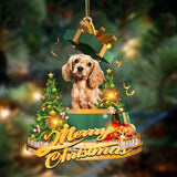Ornament- Cocker spaniel 2-Christmas Gifts&dogs Hanging Ornament, Happy Christmas Ornament, Car Ornament