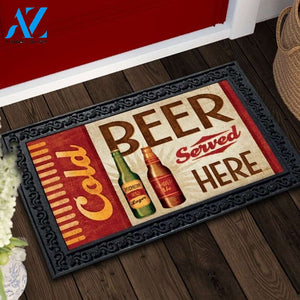 Cold Beer Served Here - Doormat - 18" x 30"