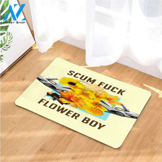 collage art flower boy golf wang doormats