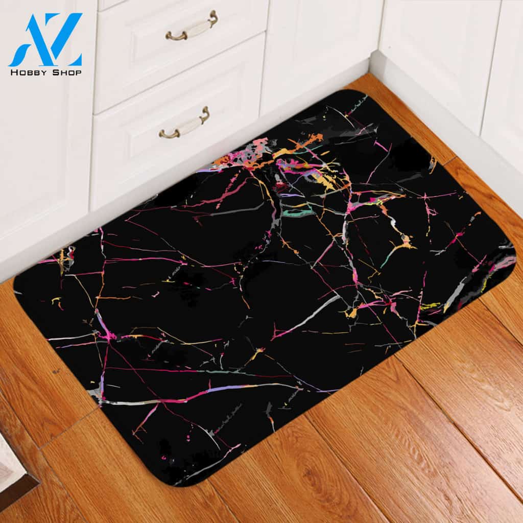 Color Crack Tiles Door Mat