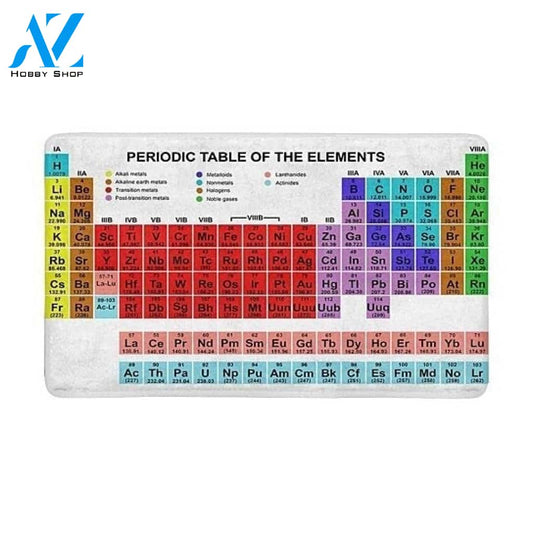 Color Periodic Table of The Elements Front Doormat Indoor And Outdoor Doormat Warm House Gift Welcome Mat Birthday Gift For Chemistry Lover