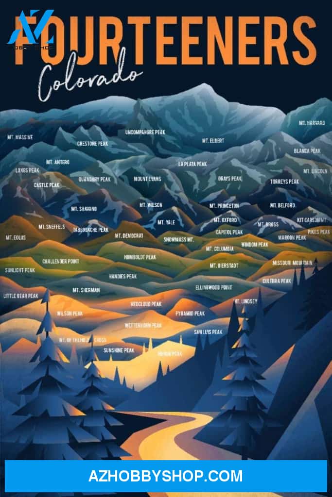 Colorado Fourteeners Mountain Range And Names