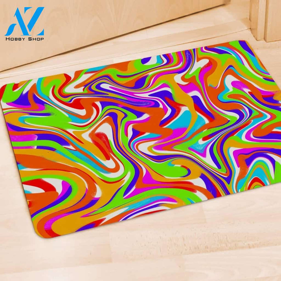 Colorful Abstract Door Mat