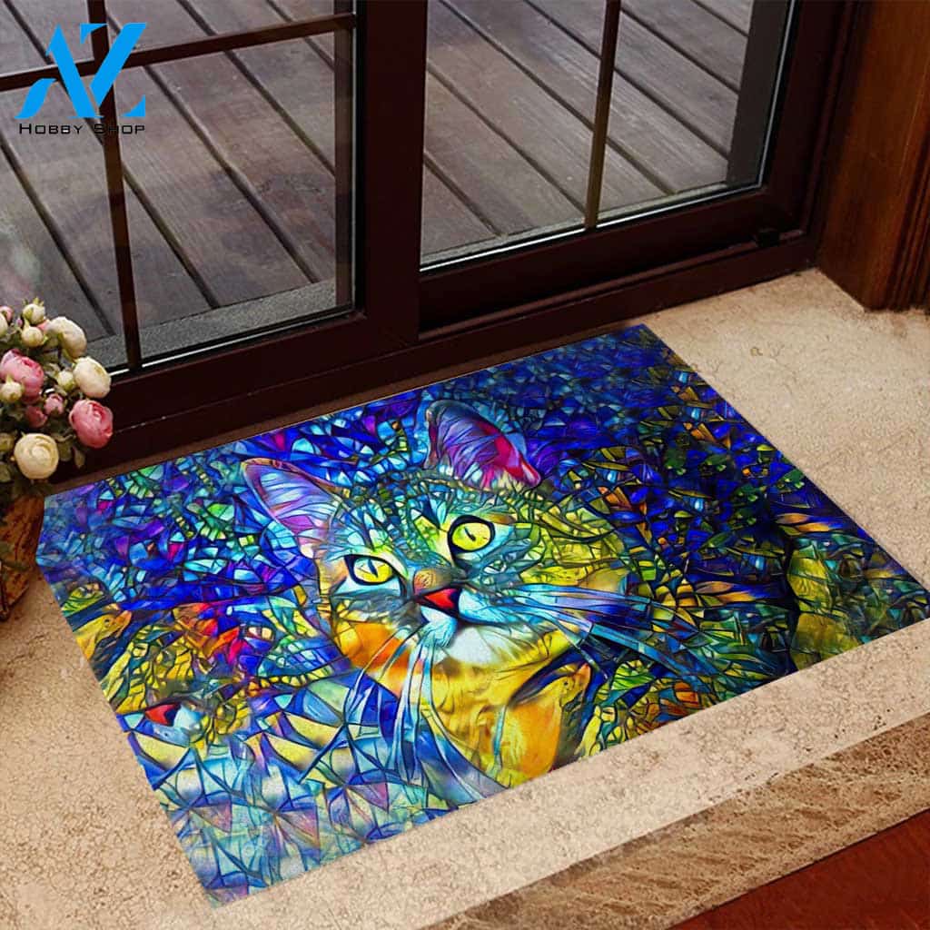 Colorful Cat Doormat