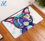 Colorful Dog Lover Gift Doormat Welcome Mat House Warming Gift Home Decor Gift for Dog Lovers Funny Doormat Gift Idea