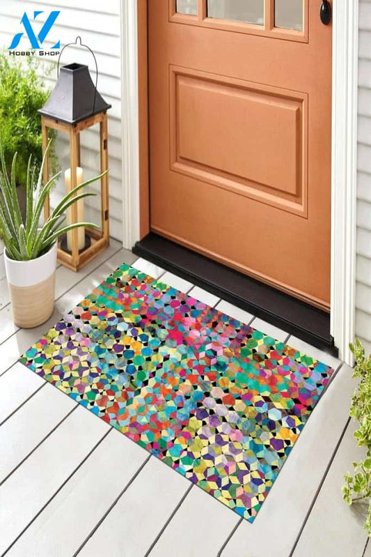 Colorful Doormat - Welcome Doormat, Friends Doormat, Welcome Mat Porch Doormat Gift For Friend Family Birthday Gift Home Decor Warm House Gift Welcome Mat