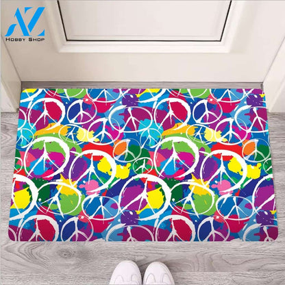 Colorful Hippie Door Mat