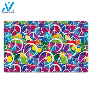 Colorful Hippie Door Mat