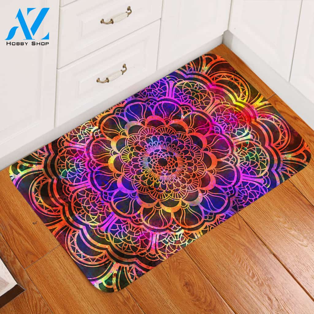 Colorful Mandala Door Mat