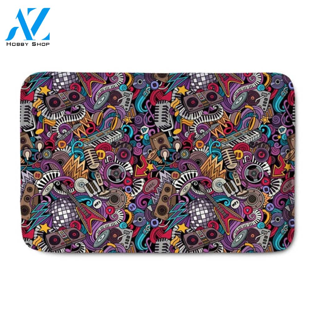Colorful Music Doormat