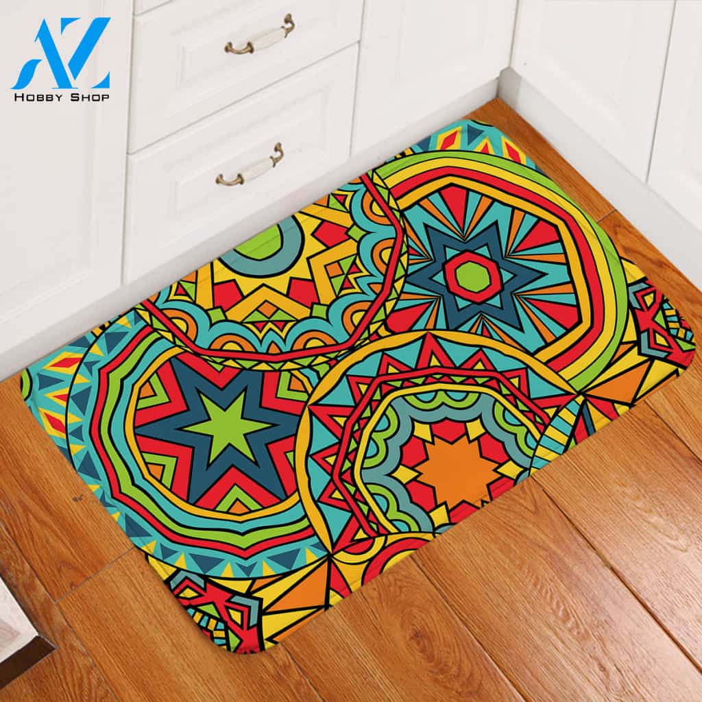 Colorful Pattern Door Mat