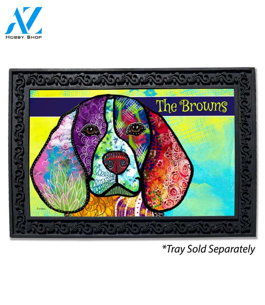 Colorful Pets Beagle Personalized Doormat - 18" x 30"