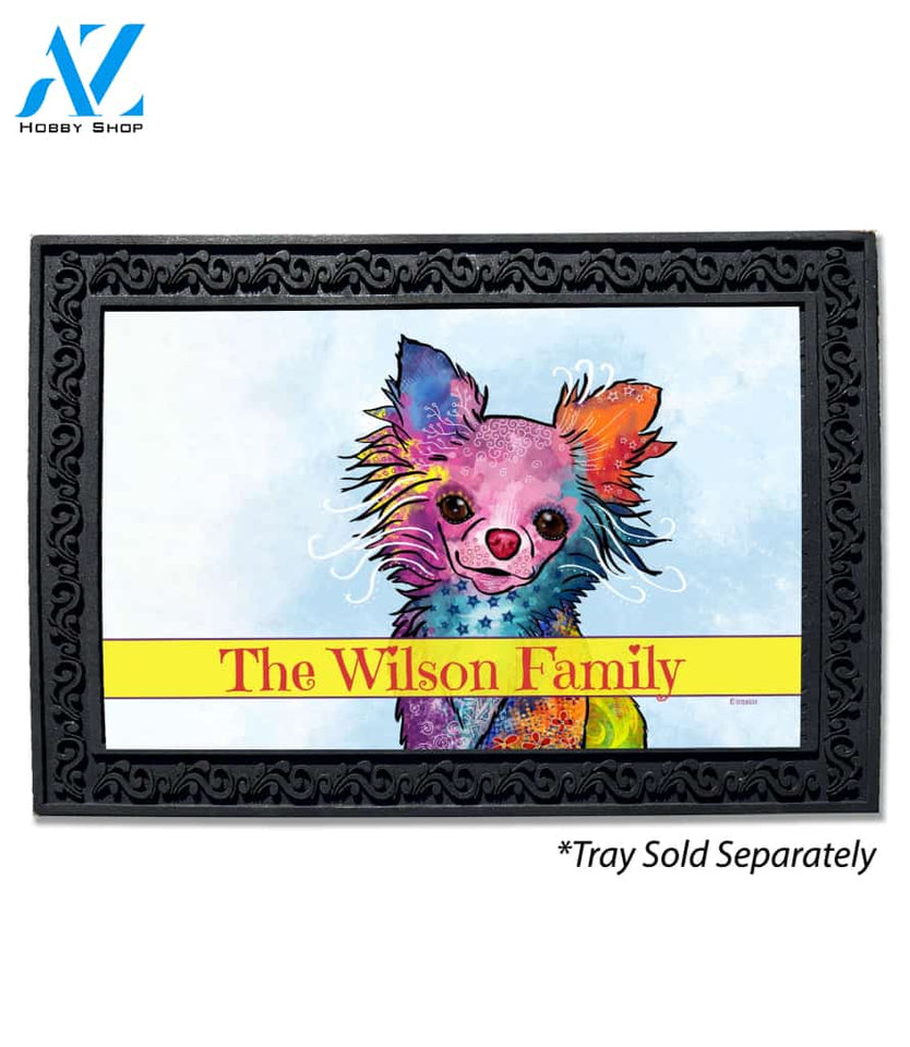 Colorful Pets Chihuahua Personalized Doormat - 18" x 30"