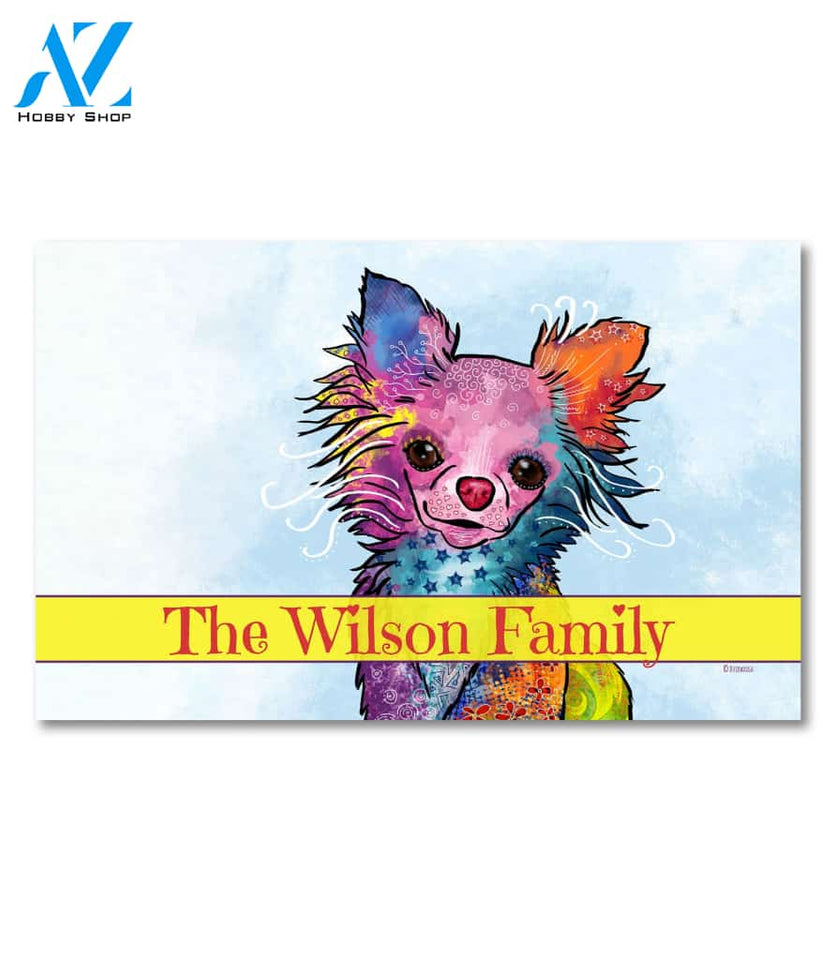 Colorful Pets Chihuahua Personalized Doormat - 18" x 30"