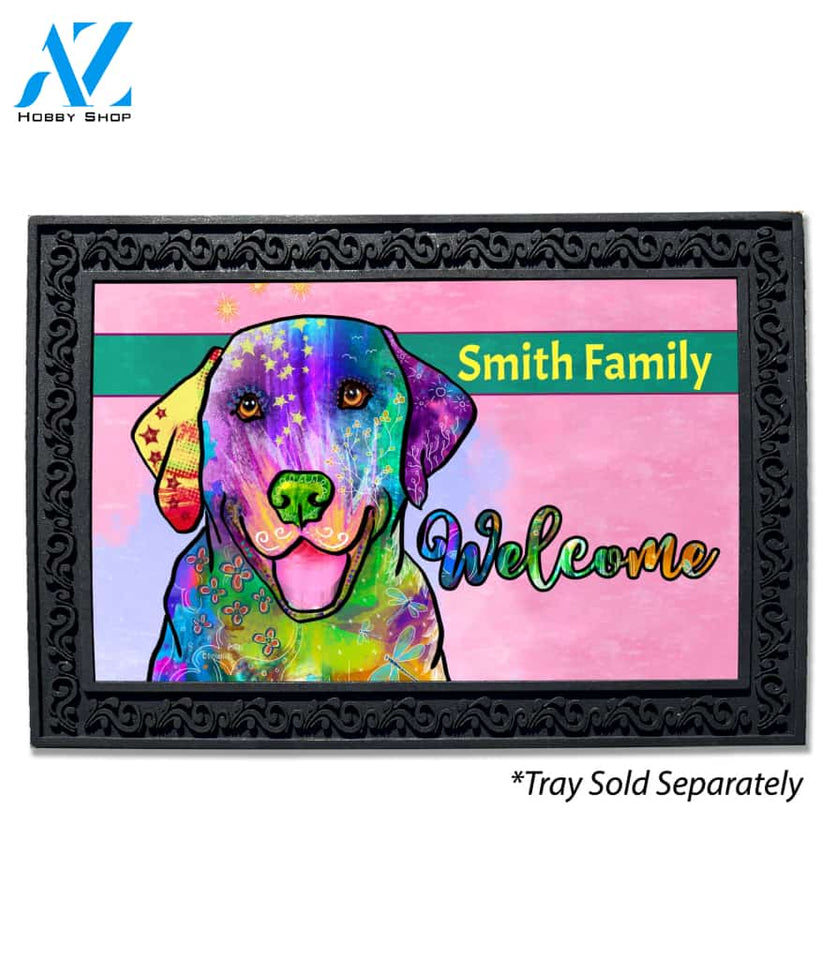 Colorful Pets Labrador Personalized Doormat - 18" x 30"