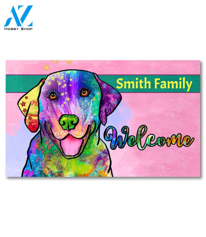 Colorful Pets Labrador Personalized Doormat - 18" x 30"