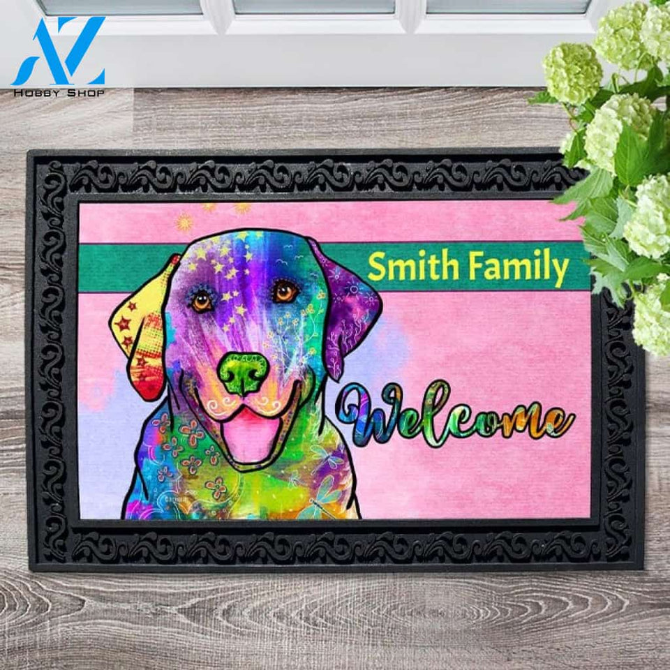 Colorful Pets Labrador Personalized Doormat - 18" x 30"