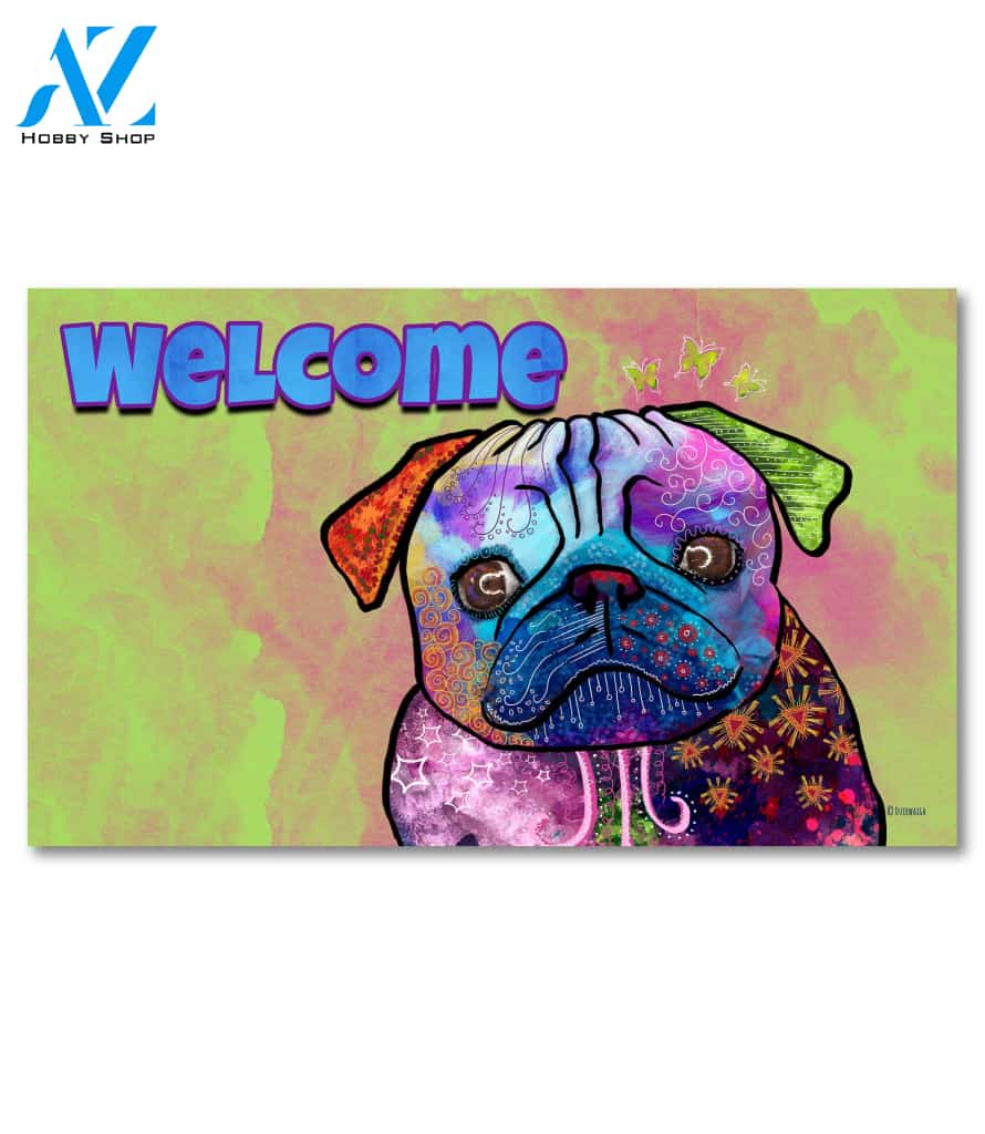 Colorful Pets Pug Doormat - 18" x 30"