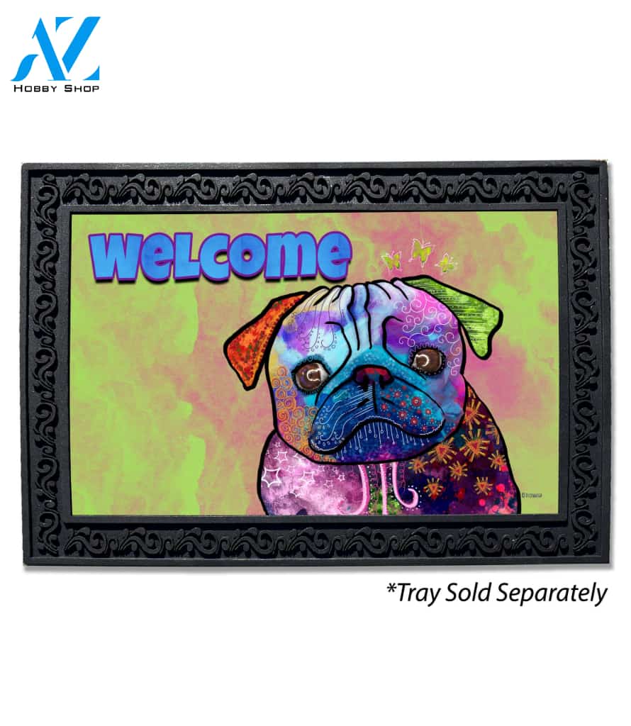 Colorful Pets Pug Doormat - 18" x 30"