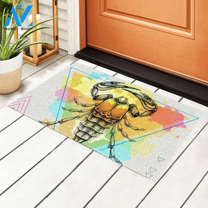 Colorful Scorpion Zodiac Doormat Welcome Mat House Warming Gift Home Decor Funny Doormat Gift Idea