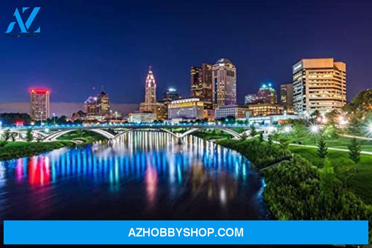 Columbus Ohio - Columbus Skyline At Night - Photograph