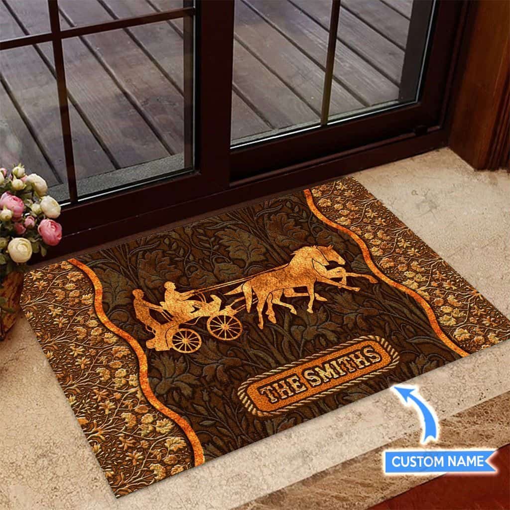 Combined Driving Personalized Custom Name Doormat Welcome Mat